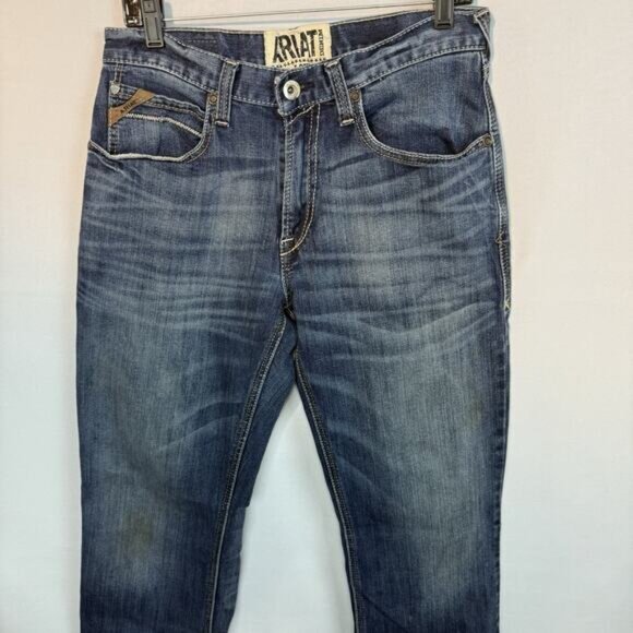 Ariat M4 Low rise Boot Denim Men Jeans Size 32X34 - Picture 4 of 12